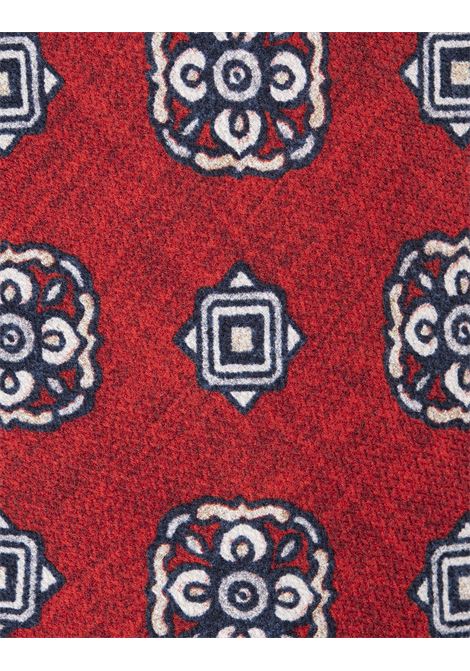 Red Silk Tie With Pattern KITON | UCRVKRC03L8305/000