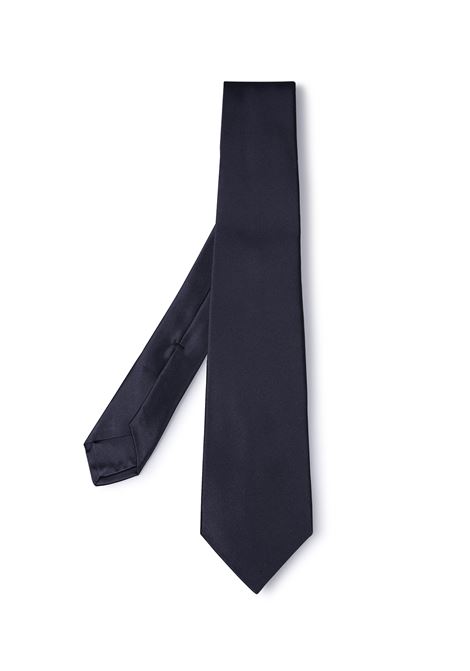 Pure Silk Tie In Navy Blue KITON | UCRVKRC0720105/03D