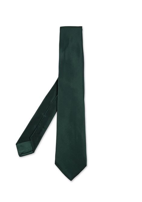 Pure Silk Tie In Dark Green KITON | UCRVKRC0720116/009