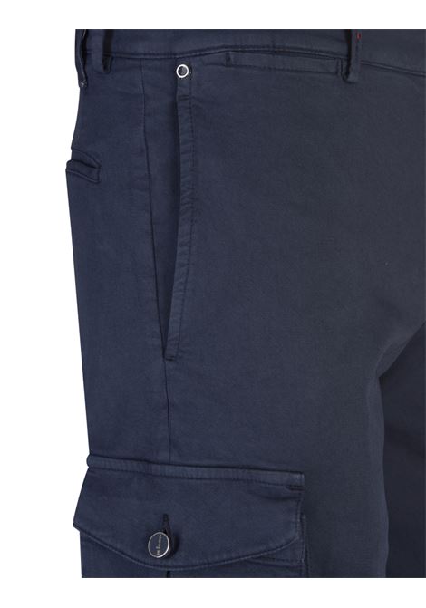 Navy Blue Cargo Bermuda Shorts KITON | UFPPBK0601F19/000