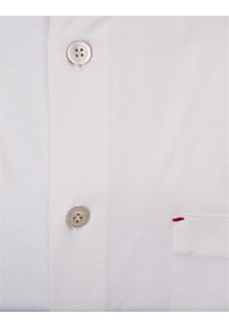 Camicia Nerano In Jersey Bianco KITON | UMCNERK06R4912/04M