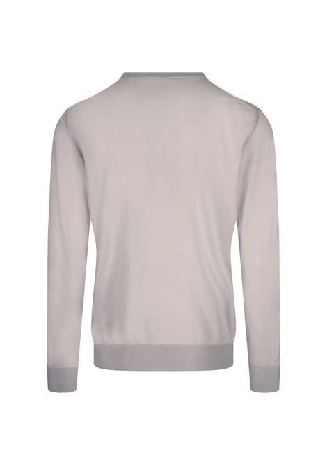 Pullover Girocollo In Cotone Grigio KITON | UMKXX31K31/500G