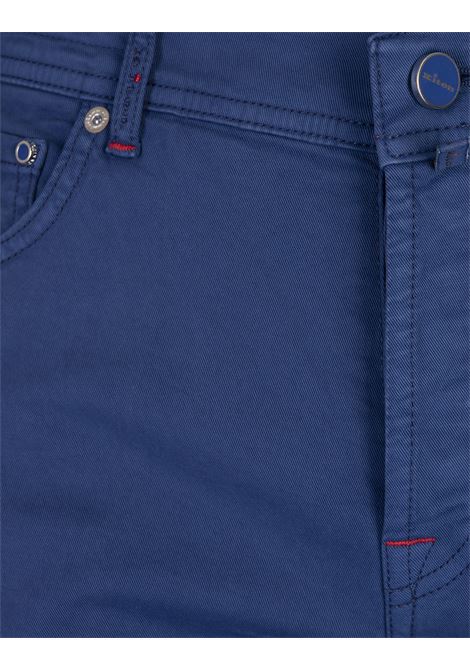 Blue Stretch Cotton Denim Slim Fit Jeans KITON | UPNJSMK0601F02/001