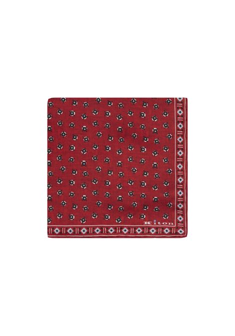 Pochette Rossa Con Micro Pattern KITON | UPOCHCK0712F14/000