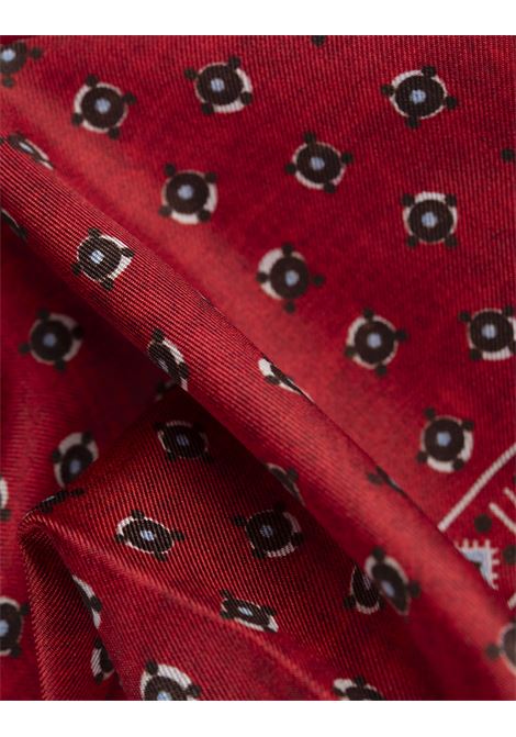 Red Pocket Handkerchief With Micro Pattern KITON | UPOCHCK0712F14/000