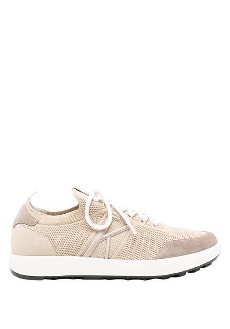 Sneakers Stringate In Mesh Beige KITON | USSA031N0121715/00B