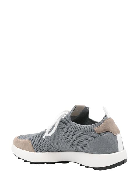 Sneakers Stringate In Mesh Grigio KITON | USSA031N0121716/003