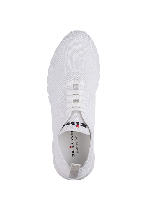 White Knitted Running FIT Sneakers KITON | USSFITSN0080901/0BP