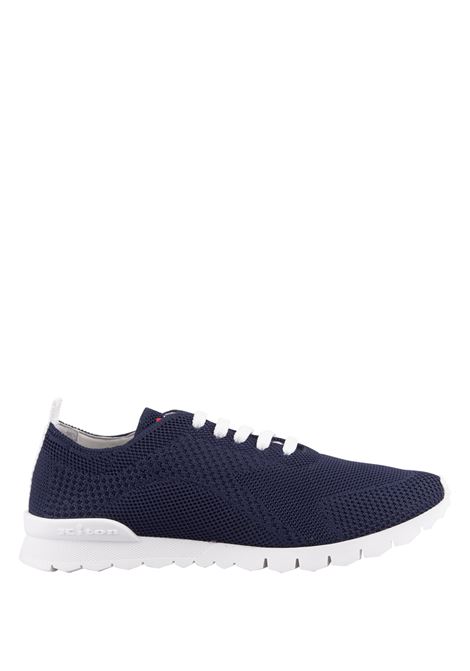 Navy Blue Knitted Running FIT Sneakers KITON | USSFITSN0080902/0ED