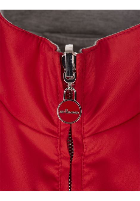 Smanicato Reversibile In Rosso e Grigio KITON | UW2060V0830F05/000