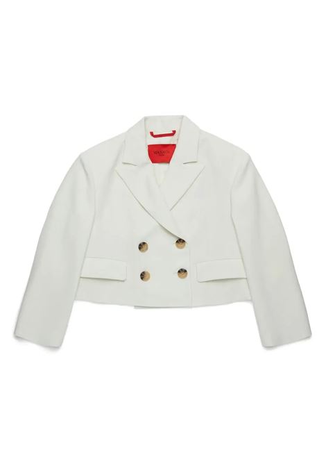 Giacca Blazer Doppiopetto Cropped Bianca MAX&CO. KIDS | Blazers | MX0135-MX081MX103