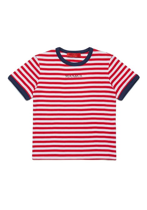 T-Shirt a Righe Con Logo MAX&CO. KIDS | T-Shirts | MX0162-MX046MX400