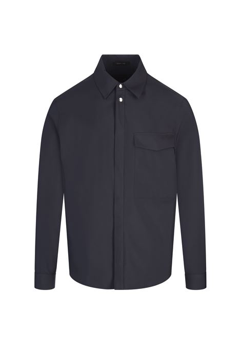 Dark Blue Lightweight Shirt-Jacket MONTECORE | S08MUCT790-16089