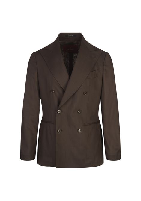 Blazer Doppiopetto In Lana Vergine Marrone MONTECORE | S08MUG877-30530