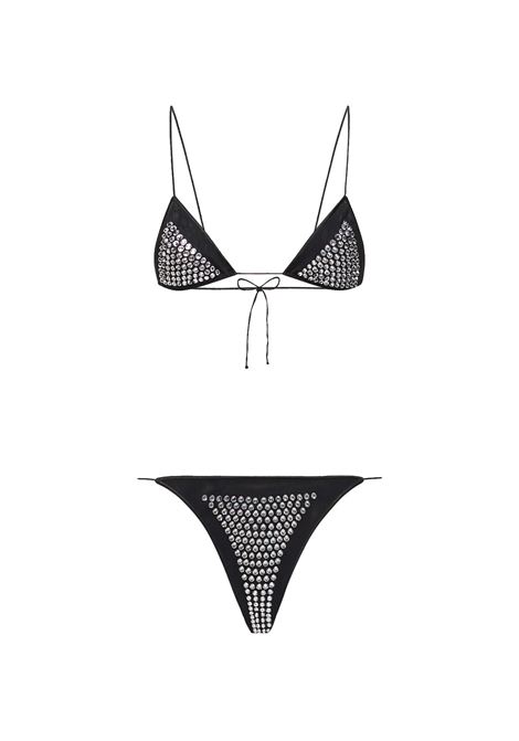 Bikini Crystal Nero OSEREE | GTS250-MESHBLACK