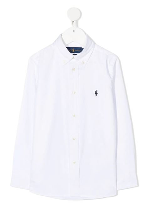 Camicia Slim-Fit Oxford Bianca RALPH LAUREN KIDS | Camicie | 322-819238001