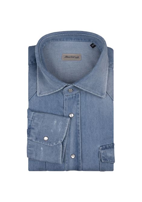 Camicia Texas In Denim Blu Chiaro SARTORIO | SCC0001SH296503