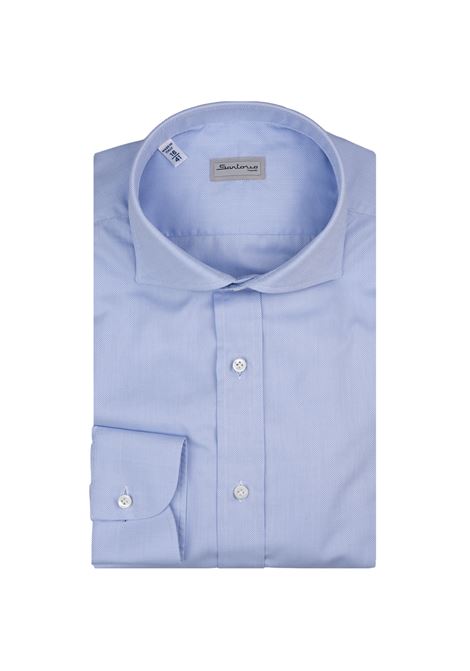 Camicia Classica In Cotone Azzurra SARTORIO | SCCSH441103