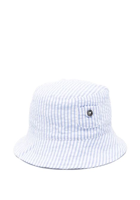 Cappello Bucket Bianco e Azzurro in Cotone a Righe TARTINE ET CHOCOLAT | Cappelli | CA9008144